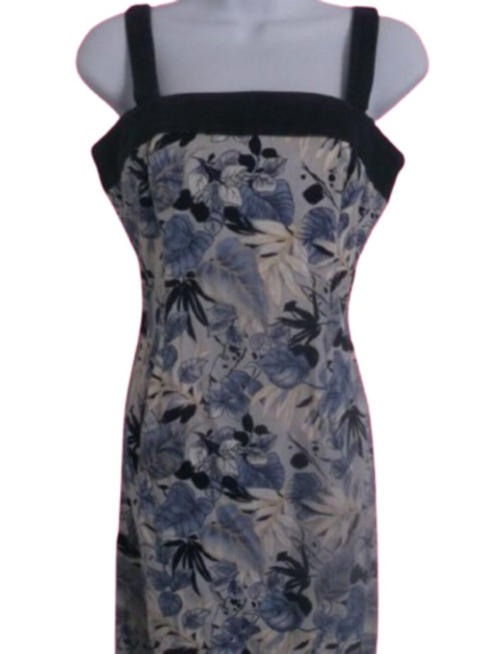 Vintage Blue Floral Dress Size 6